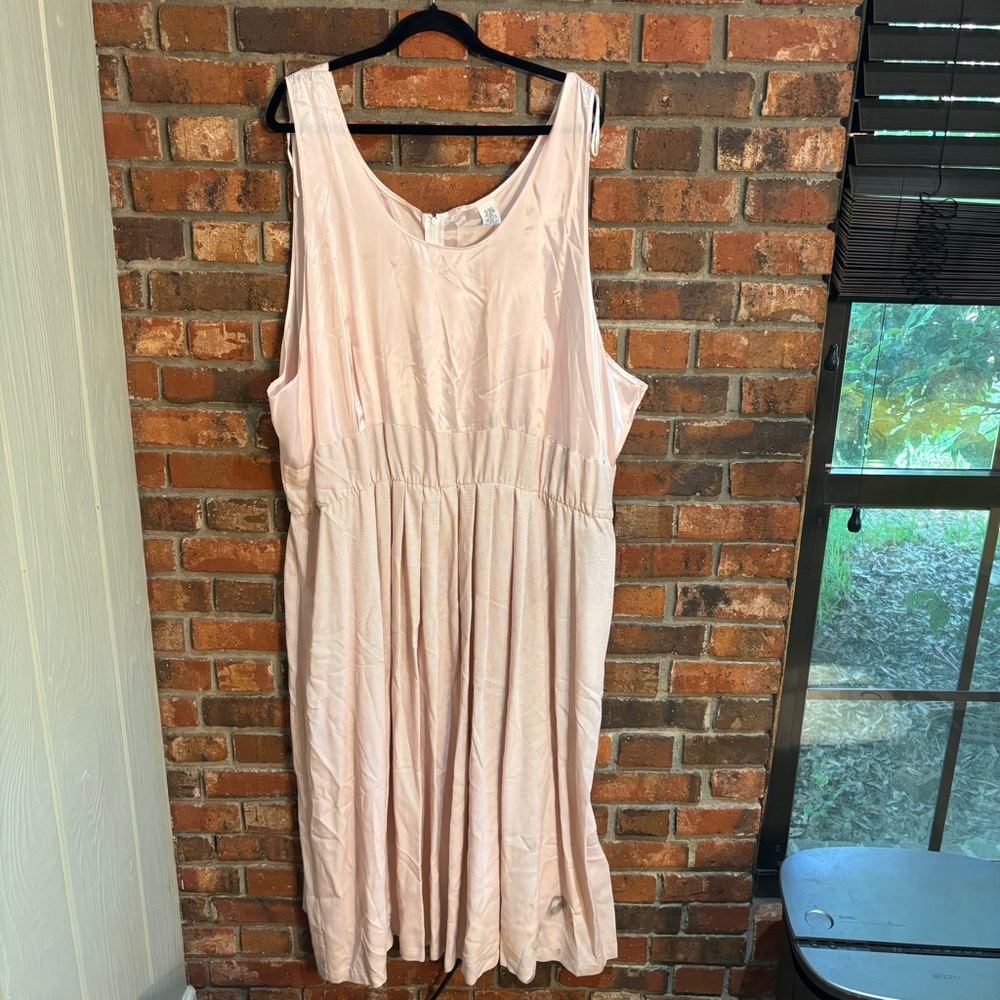 Womens vintage midi dress pink 32